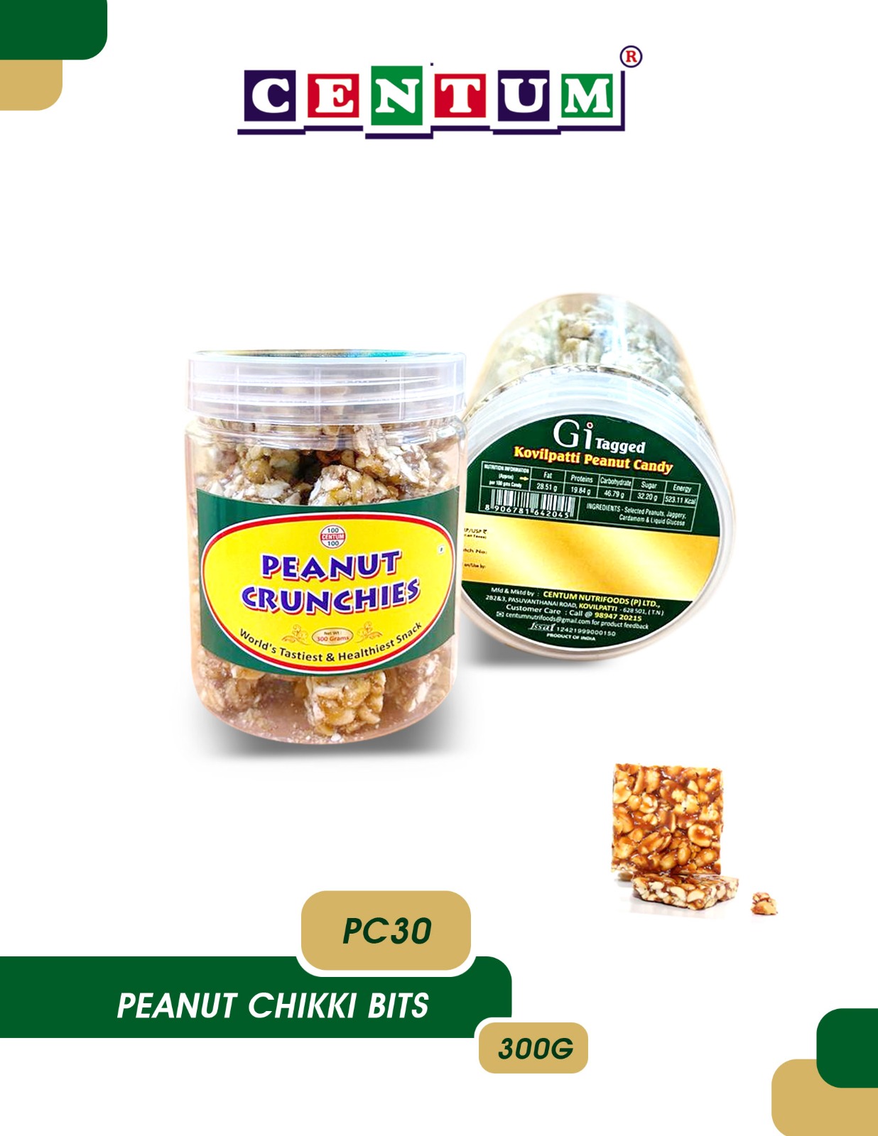Peanut Chikki Bitz 300G